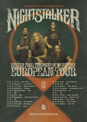 Nightstalker - Return From The Point Of No Return European Tour 2025