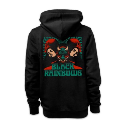 Black Rainbows - #27 (Black) - Zipper Hoodie