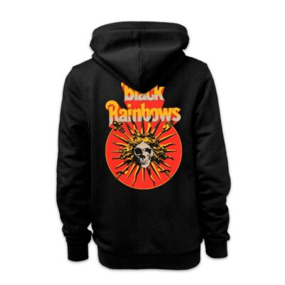 Black Rainbows - #28 (Black) - Zipper Hoodie